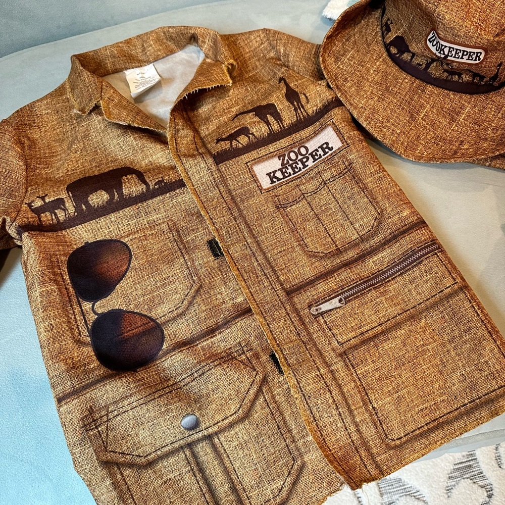 Zoo Keeper Kids Costume - Brown
